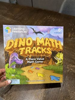 Learning Resources Dino Math Tracks Math Game - Complete
