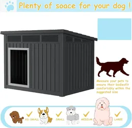 Durable Waterproof Design for Small to Medium Dogs (Small 32.2 * 25.12 * 24.13)