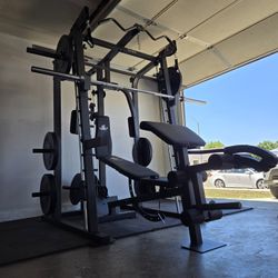 Smith Machine 2001 | Multi-Use Adj Bench | Gym Equipment | Fitness | Squat Rack | Excercise |🔴WEIGHTS AND BARBELL SOLD SEPARATELY 🔴 FREE DELIVERY 🚚