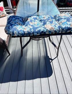 44 Inches (W) x 19 Inches Outdoor Wicker Loveseat Cushion