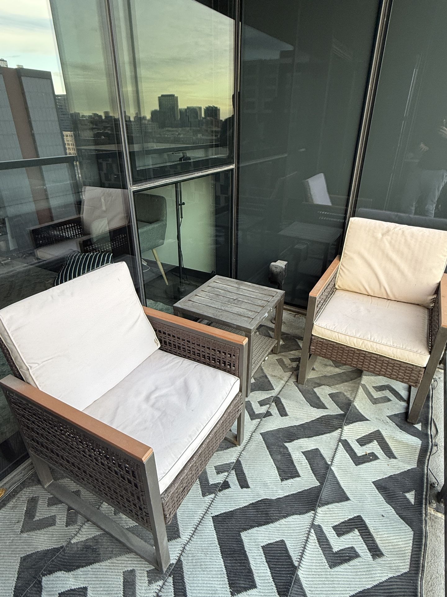 3 Piece Patio Furniture Set