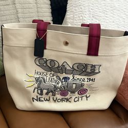 COACH Art School Graphic Tote