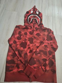 Red Bape Camo Zip Up