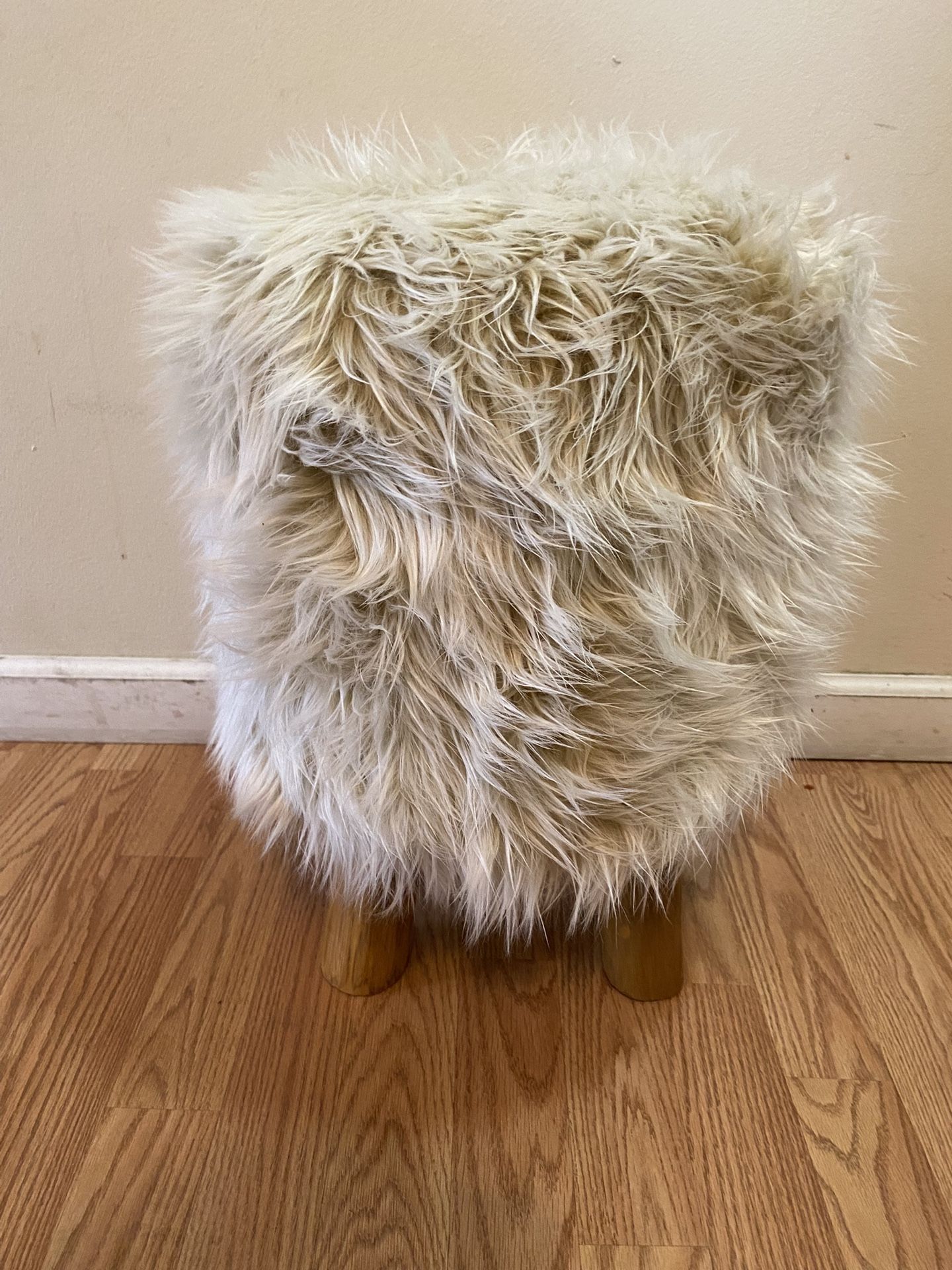 Furry Stool/ Read Description And Look At The Pictures