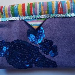 Handmade Cute Small Spring Wallet, Made With Love, Good For Cosmetic Or Change $ 8.00