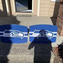 2 Seattle Seahawks Display Signs