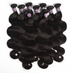 100% Indian Virgin bundles and braiding hair