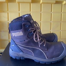 Men’s Work Boot Steel Toe Slip Resistanto Oil Shoe 