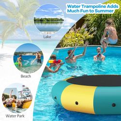 DSFSDG Floating Trampoline, Lake Inflatable Water Trampoline
