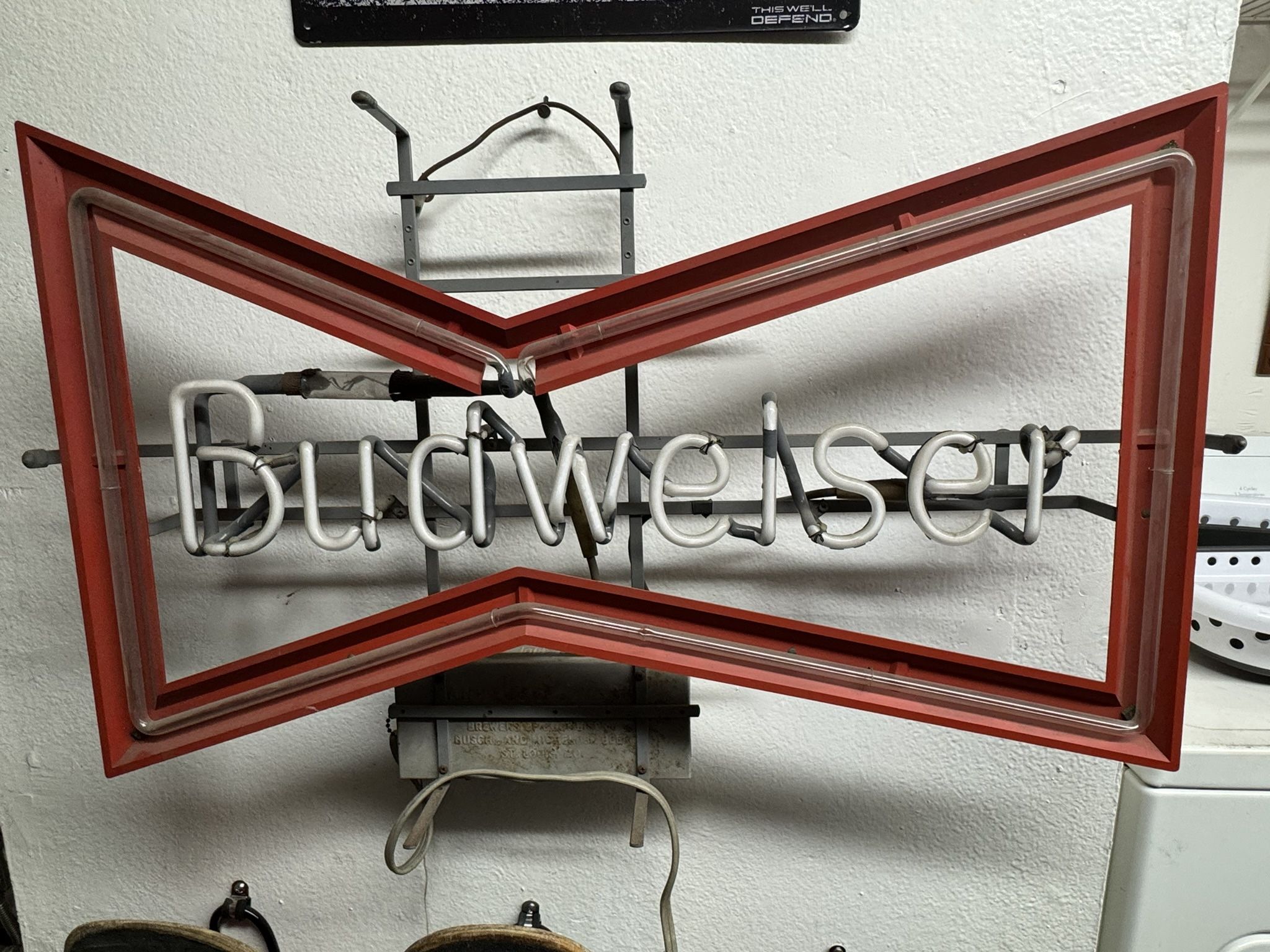 Vintage BUDWEISER neon Light
