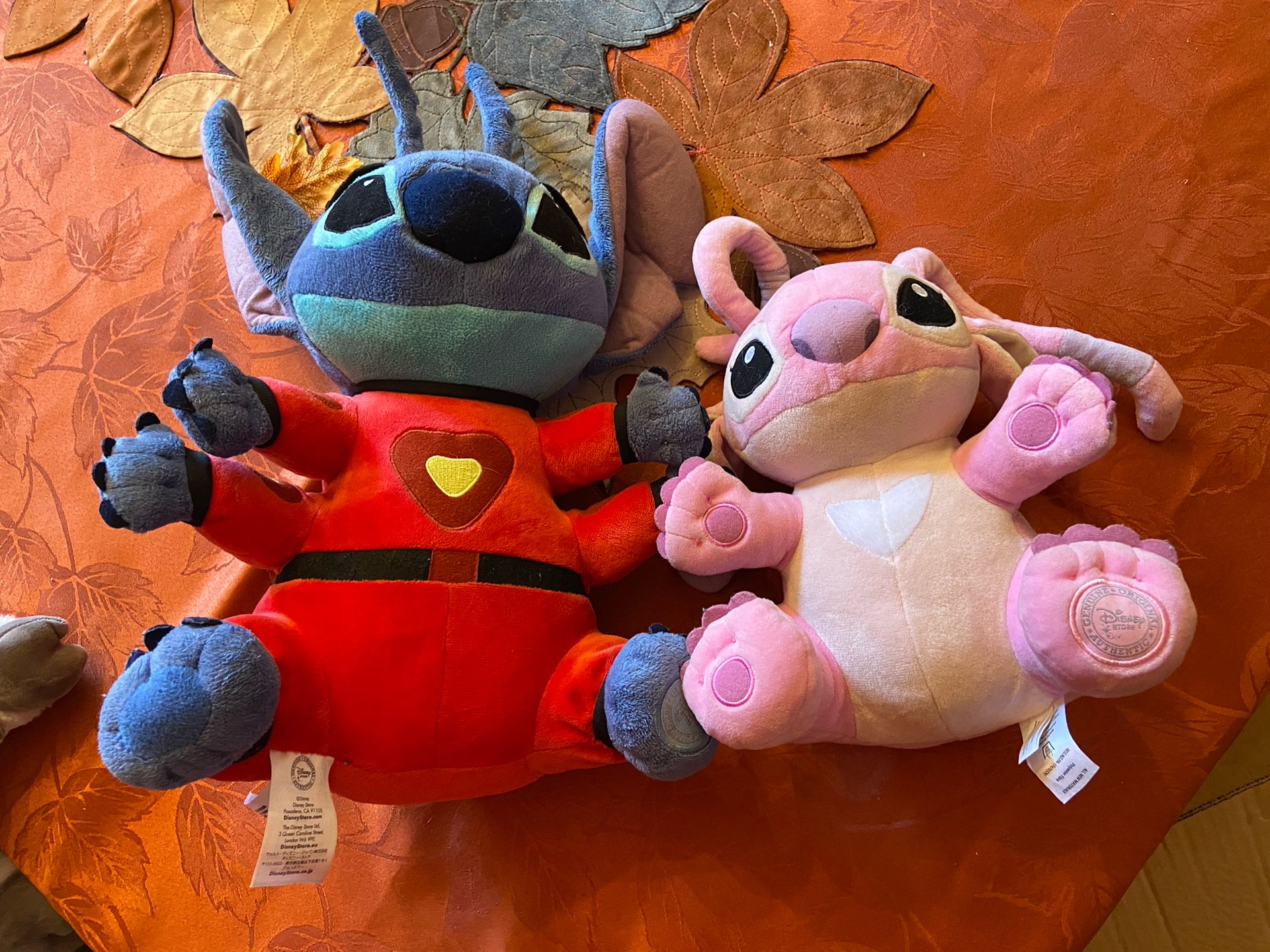 Disney Stitch & Angel Plushies