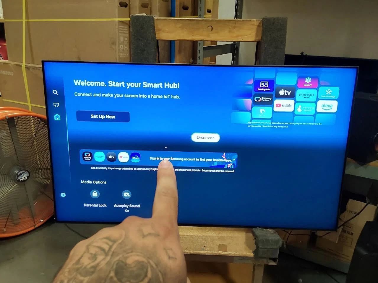 C766-Samsung QN55QN90FAFXZA 55" NeoQLED 4K QN90F Vision AI Smart TV