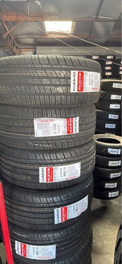 235-55-17 KUMHO $350 CASH OUT THE DOOR All Season Tires installed (4) New 50,000 Mile Warranty