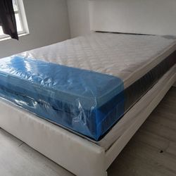$399 Queen Bed Frame With Mattress And Boxspring Brand New Free Delivery 