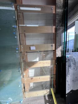 1/2 Inch Clear Temp Shower Door 28 X 83
