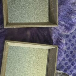 2 Shadow Box Mirrors. 