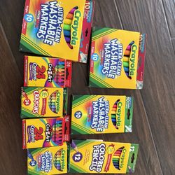 Coloring pens and crayons New in Box 
