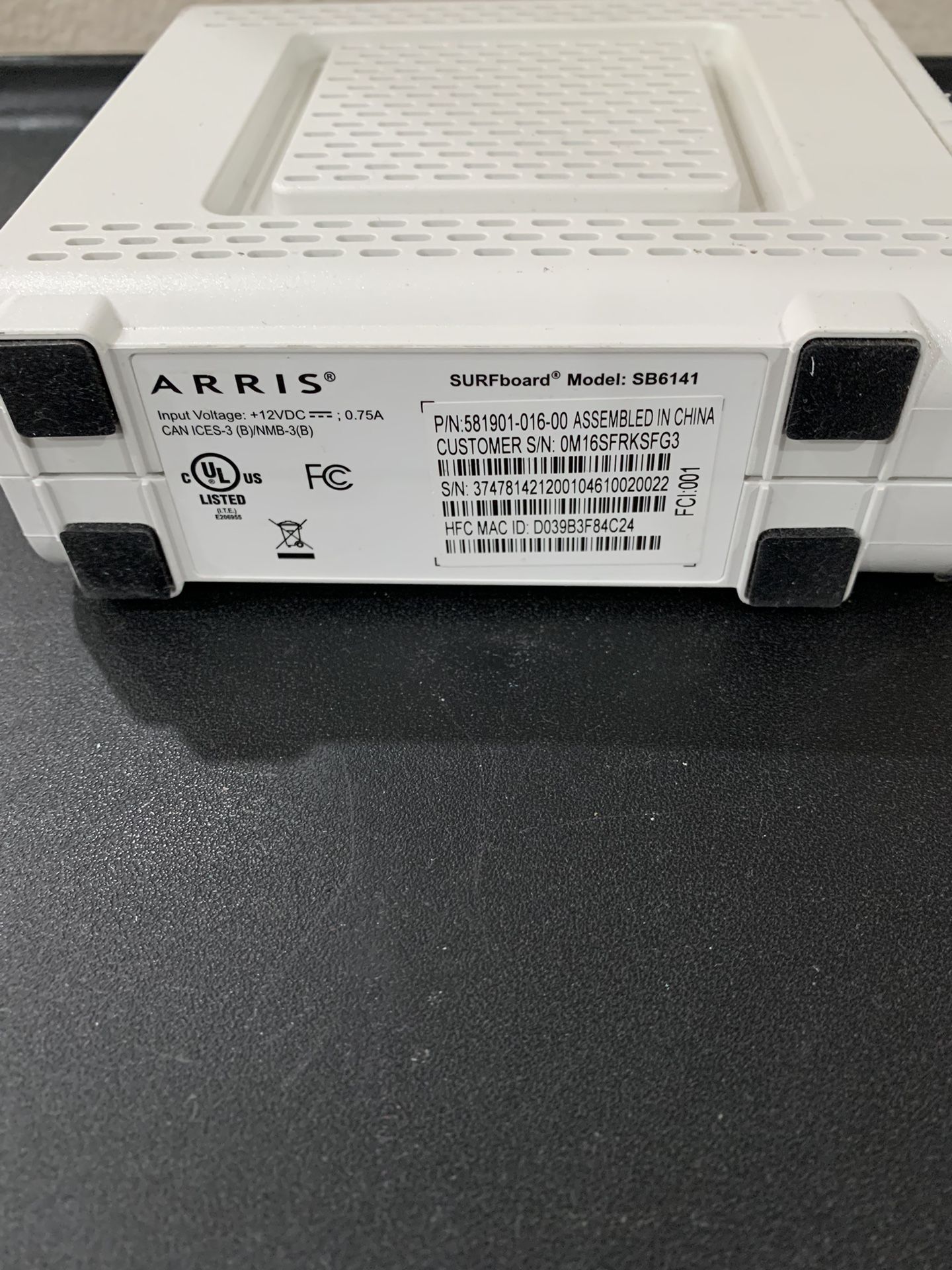 Arris Surfboard SB6141 Docsis Cable Modem