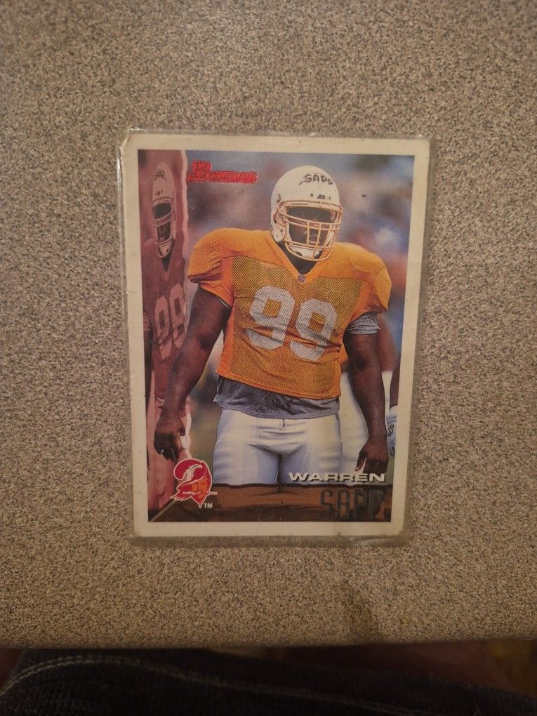 1995 Warren Sapp Football Rookie Card_Bowman