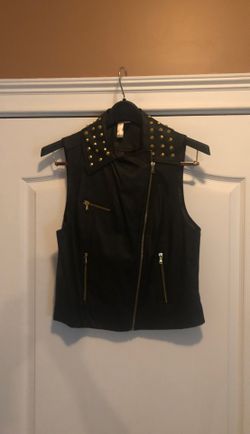 Leather ladies vest