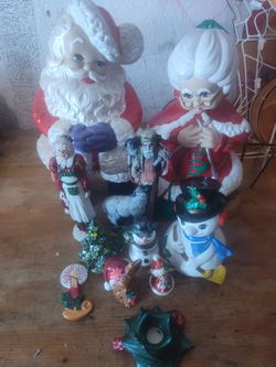 Christmas ceramics all for $30$ seasons greetings
