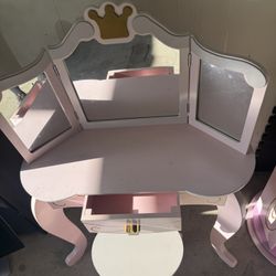 Make Up Table And Chair And Book Shelf