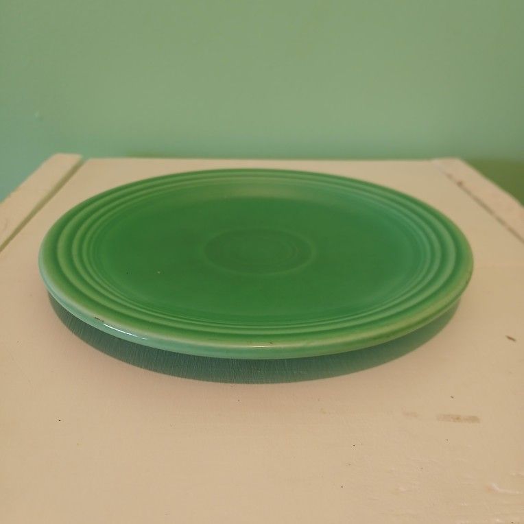 Small Fiesta Plate Green Made In USA