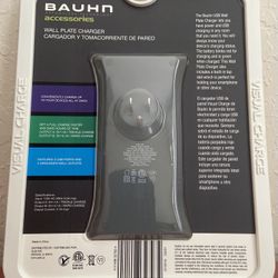 NEW/ Bauhn Wall Plate Charger and Power Outlet,