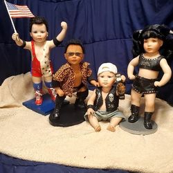 Danbury Mint WWF Little Superstars Complete Set 