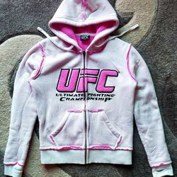 Original UFC Pink Hoodie Womens XS