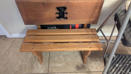 Wooden small seat