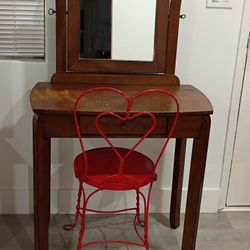 Vanity With Chair
