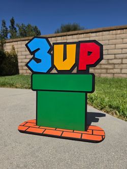 Custom birthday age super- Mario tunnel sign