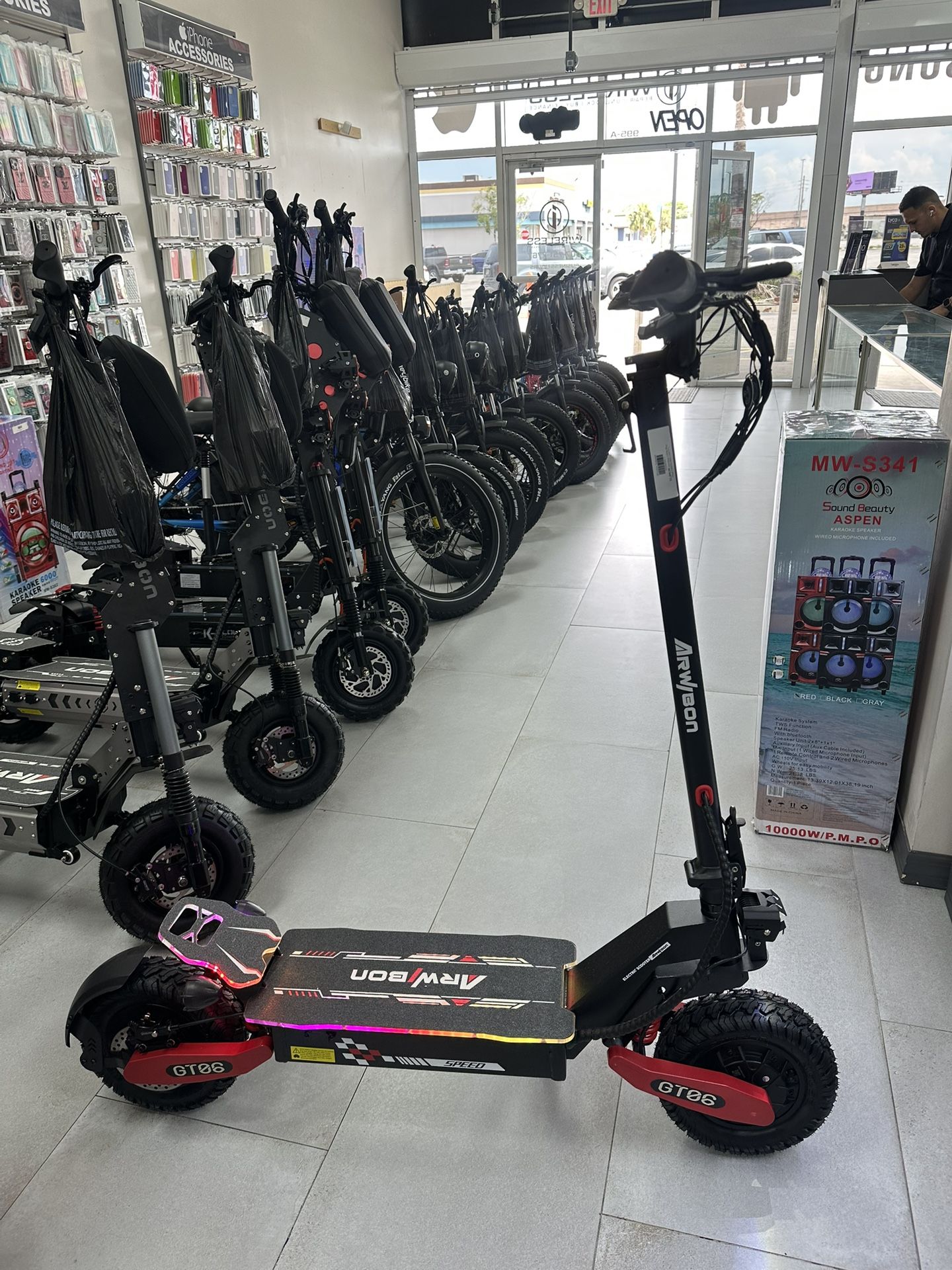 Arwibon GT06 Plus Electric Scooter 40MPH! Finance For $50 Down Payment!