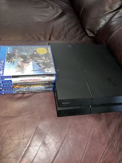 PS4 Console with games
