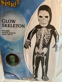 Spirit Glow Skeleton Toddler Halloween Costume