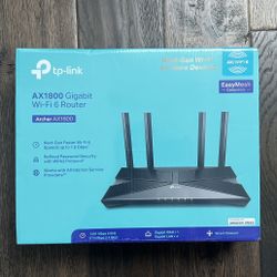 TP-Link AX1800 Gigabit WiFi 6 Router