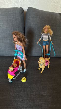 Barbie and dogs