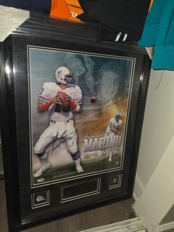 (Need Gone) Dan Marino 1984 MVP Autographed Picture With Certificate of Authenticity