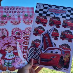 Party Toppers And Stickers