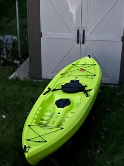 Kayak with paddle