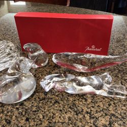 Baccarat France Crystal Figurines And Paperweights … $50 - $125 Each