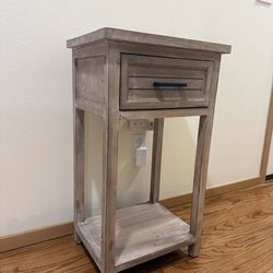 Wooden Side Table with Drawer