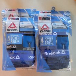 NEW Reebok Boys Boxer Briefs  4 Pack Sz. S, M, L, XL