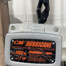 Cm Hurricane 1 Ton  30 Foot Chain Lift