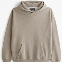 Abercrombie & Fitch Essential Popover Hoodie Light Brown Heather
