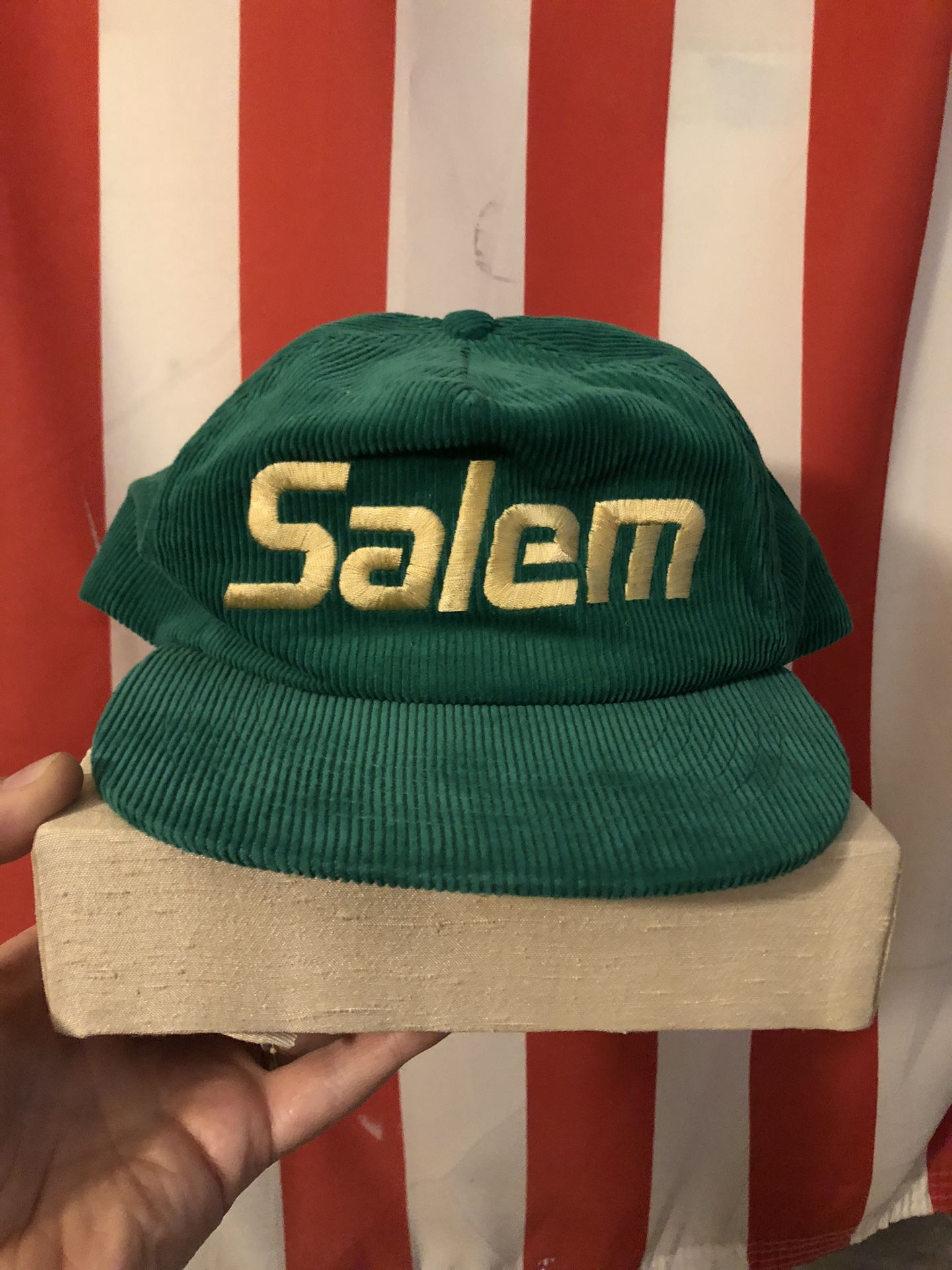 Vintage Salem Cigarettes Corduroy Snapback Hat