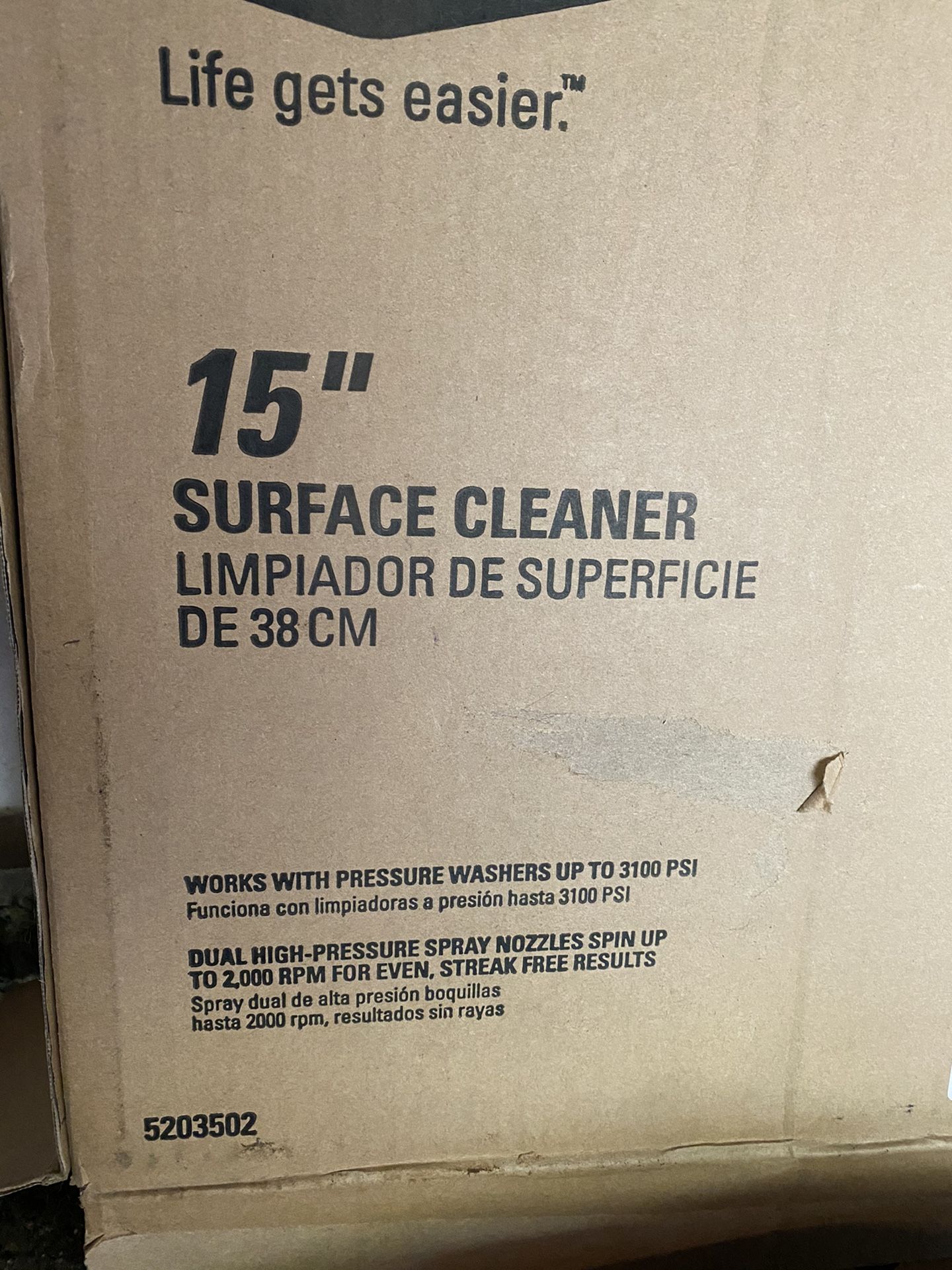 Surface cleaner to be used with your power washer