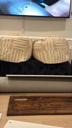 Bean bags and ottoman