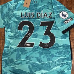 Luis Diaz signed Liverpool jersey W/COA